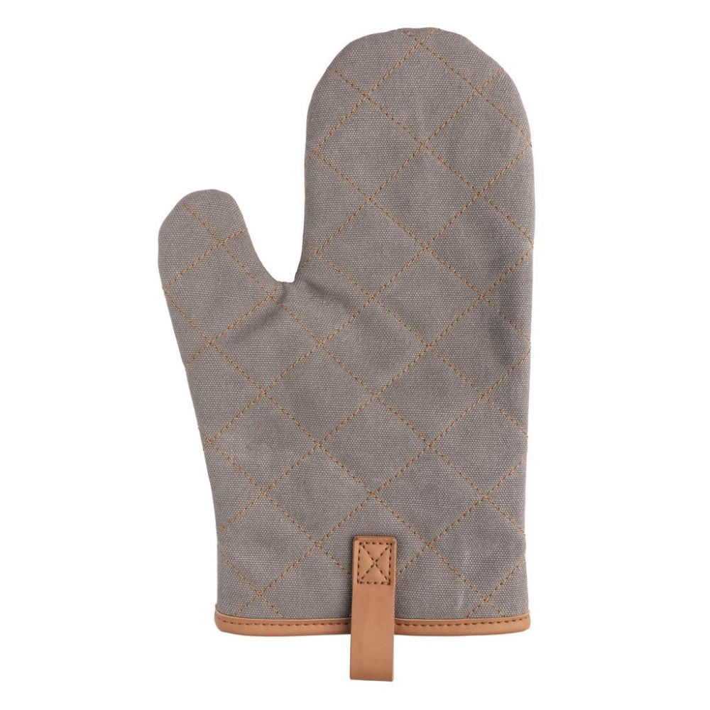 Logo trade promotional gift photo of: Deluxe canvas oven mitt, grey