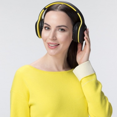 Logotrade corporate gift picture of: Wireless headphones Colorissimo, yellow