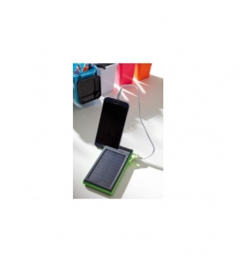 Logotrade promotional gift image of: Powerbank, Helios, black-green