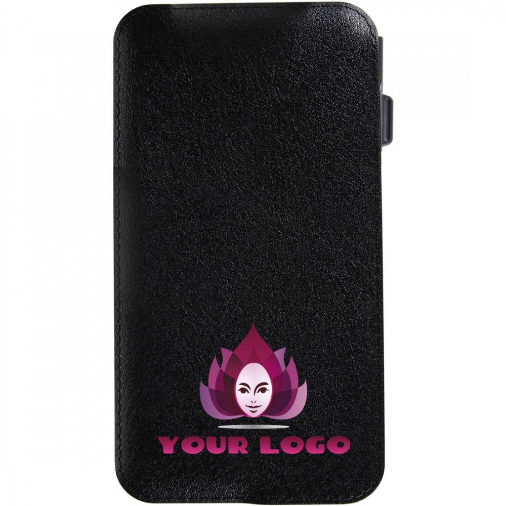 Logo trade advertising product photo of: Trendy powerbank 4000 mAh ALL IN ONE, black