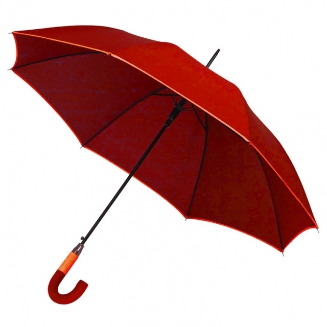 Logotrade promotional giveaway image of: Classical umbrella 'Lexington',  red