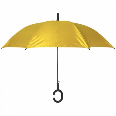 Logo trade promotional giveaways picture of: Hands-free convinient umbrella, yellow