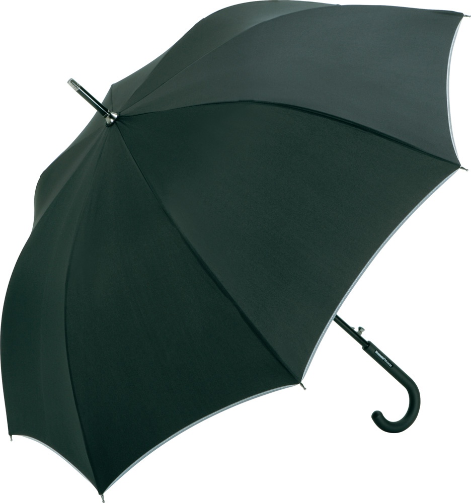 Logo trade promotional merchandise image of: Windproof AC alu midsize umbrella Windmatic, black