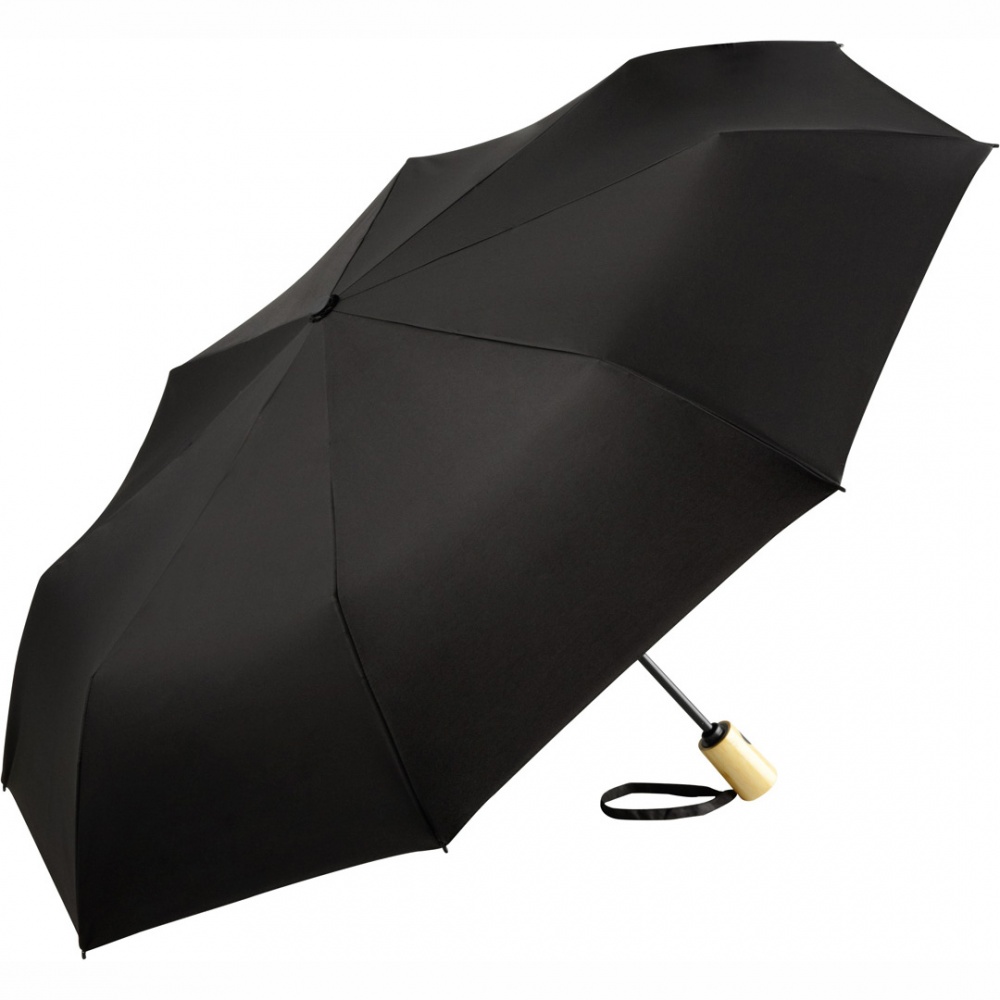 Logo trade advertising products image of: AOC little umbrella ÖkoBrella, 5429, black