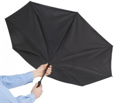 Logo trade promotional product photo of: Lima reversible 23" umbrella, black