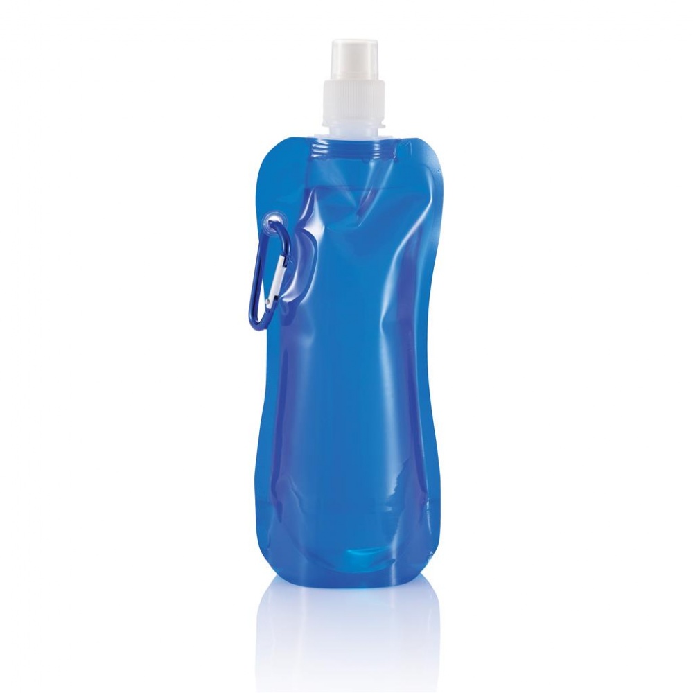 Logotrade promotional giveaway image of: Foldable drinking bottle, blue