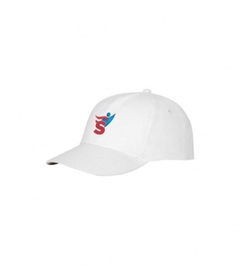 Logo trade corporate gifts picture of: Feniks 5 panel cap, white