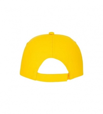 Logo trade promotional gifts image of: Feniks 5 panel cap, yellow