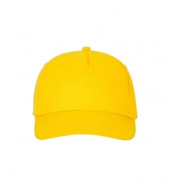 Logo trade advertising products image of: Feniks 5 panel cap, yellow