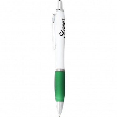 Logo trade promotional products image of: Ballpoint pen Nash, green