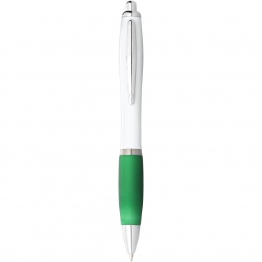 Logo trade promotional products picture of: Ballpoint pen Nash, green