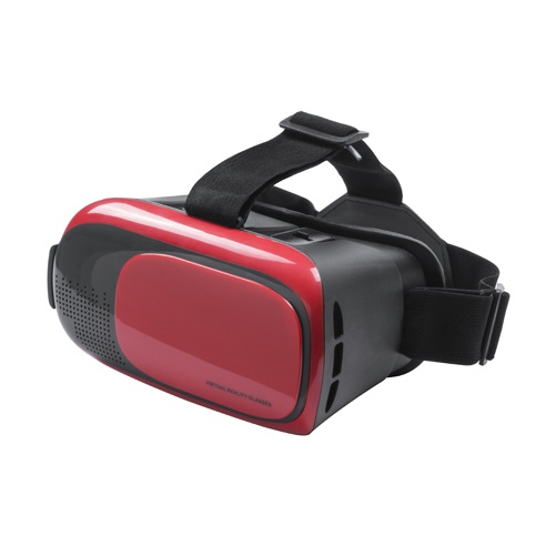 Logo trade promotional products image of: Virtual reality glasses set, red color