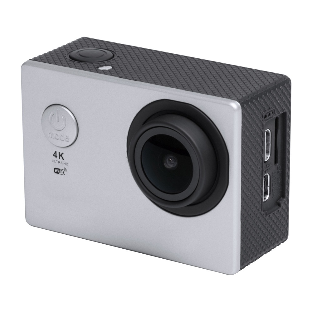 Logotrade advertising product image of: Action camera 4K plastic silver