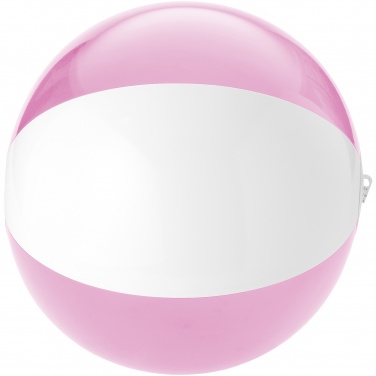 Logo trade promotional gift photo of: Bondi solid/transparent beach ball, pink