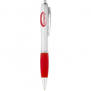 Logo trade promotional giveaway photo of: Nash ballpoint pen, red