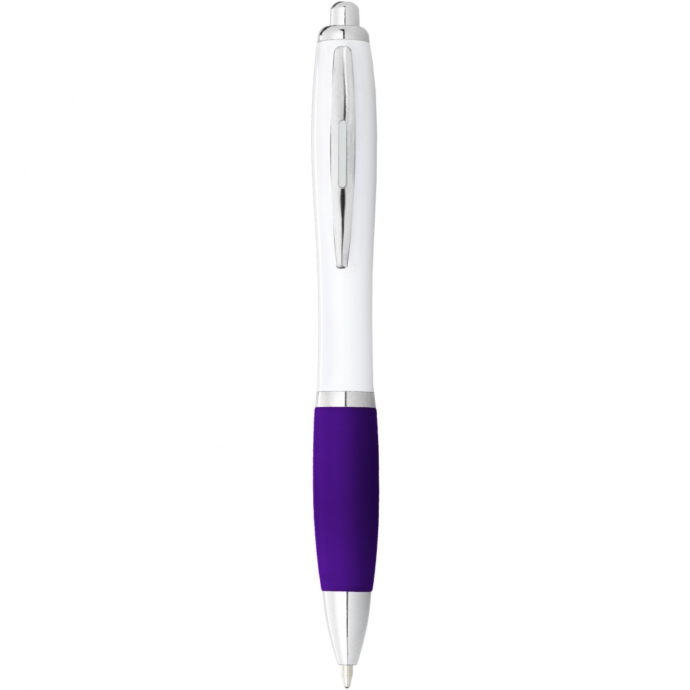 Logo trade promotional giveaway photo of: Nash Ballpoint pen, purple