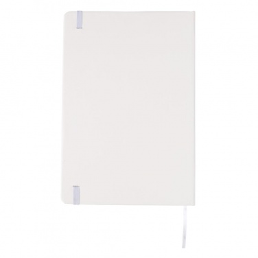 Logo trade promotional merchandise image of: A5 Notebook & LED bookmark, white