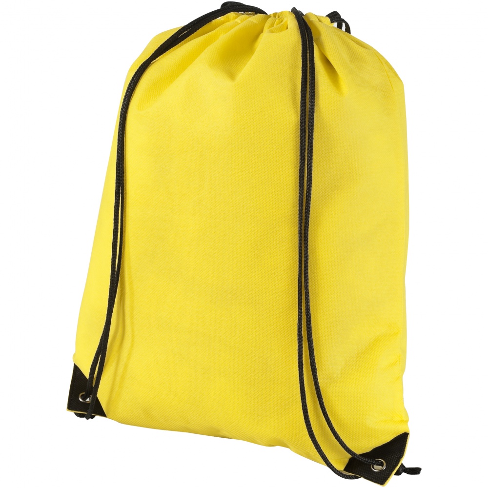 Logo trade advertising products image of: Evergreen non woven premium rucksack eco, light yellow