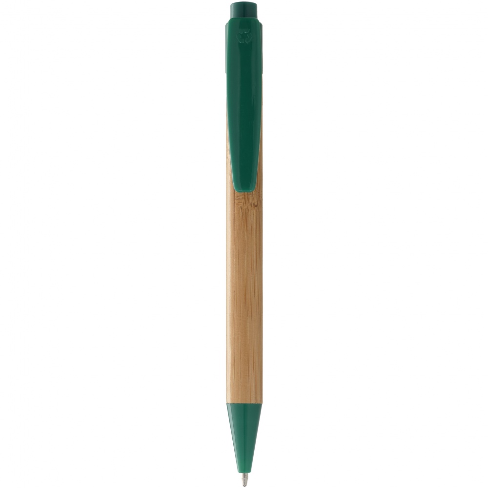 Logo trade corporate gifts picture of: Borneo ballpoint pen, green