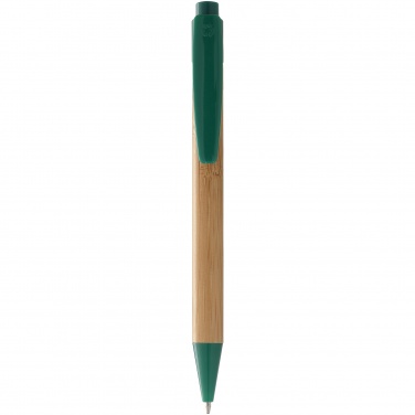 Logo trade advertising products picture of: Borneo ballpoint pen, green