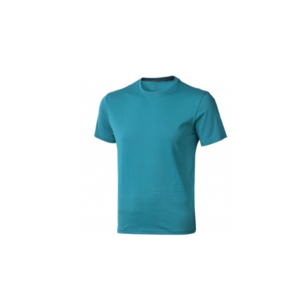 Logo trade promotional products picture of: Nanaimo short sleeve T-Shirt, aqua blue