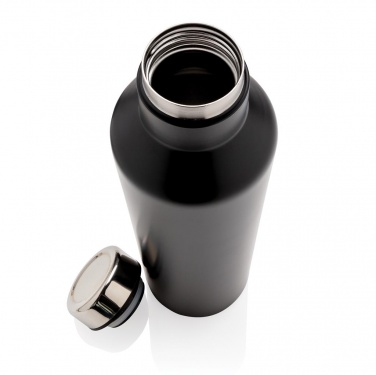 Logotrade promotional merchandise photo of: Modern vacuum stainless steel water bottle, black