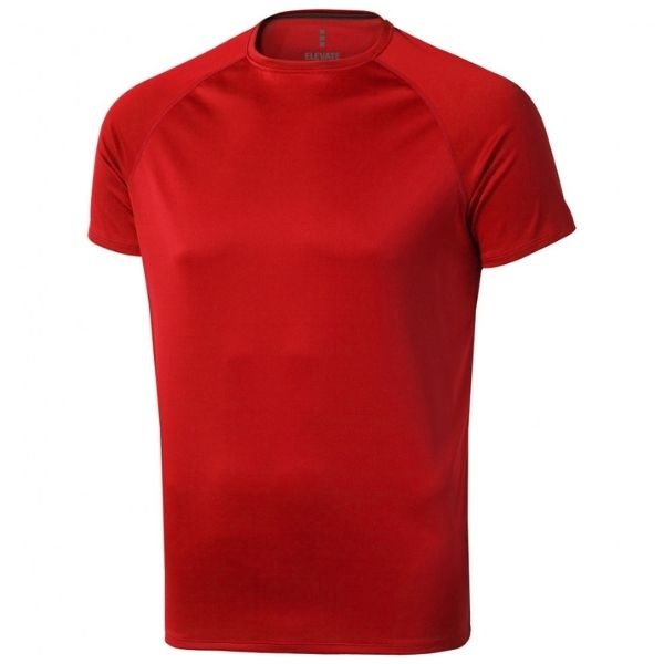 Logotrade business gift image of: Niagara short sleeve T-shirt, red