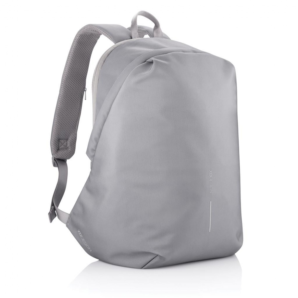 Logo trade promotional gift photo of: Anti-theft backpack Bobby Soft, grey