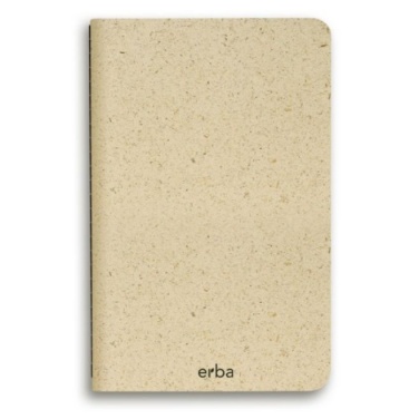 Logotrade promotional items photo of: Erba notebook made of grass, beige