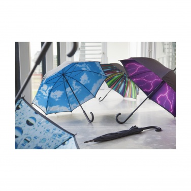 Logo trade promotional giveaways picture of: Umbrella  Image Cloudy Day, black