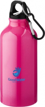 Logo trade corporate gifts picture of: Oregon drinking bottle with carabiner, neon pink