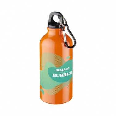 Logotrade advertising product picture of: Oregon drinking bottle with carabiner, orange