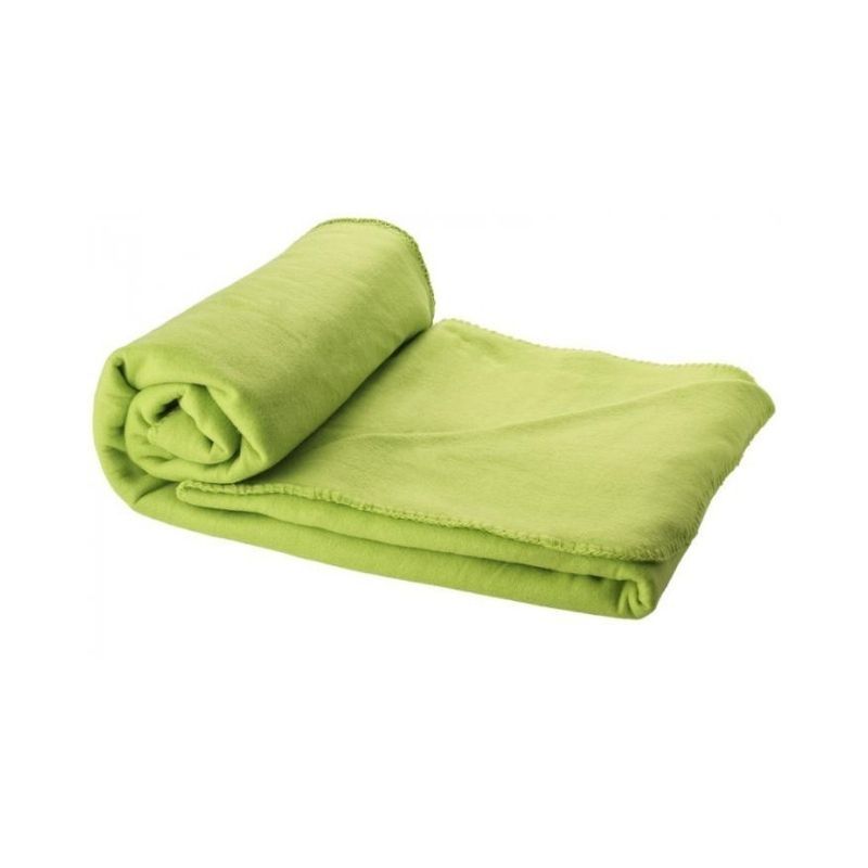 Logotrade promotional item picture of: Huggy blanket and pouch, light green