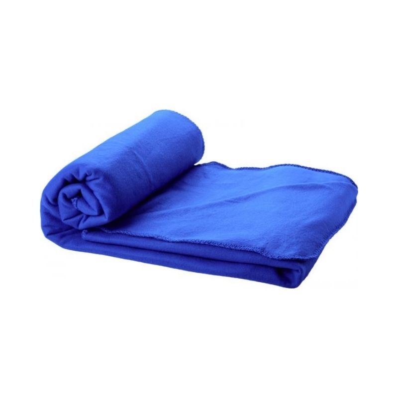 Logotrade corporate gifts photo of: Huggy blanket and pouch, royal blue