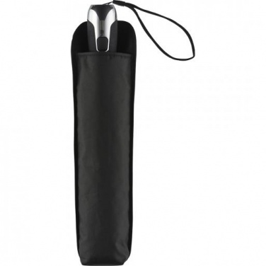 Logo trade promotional giveaways picture of: AOC oversize mini umbrella FARE®-Steel, black