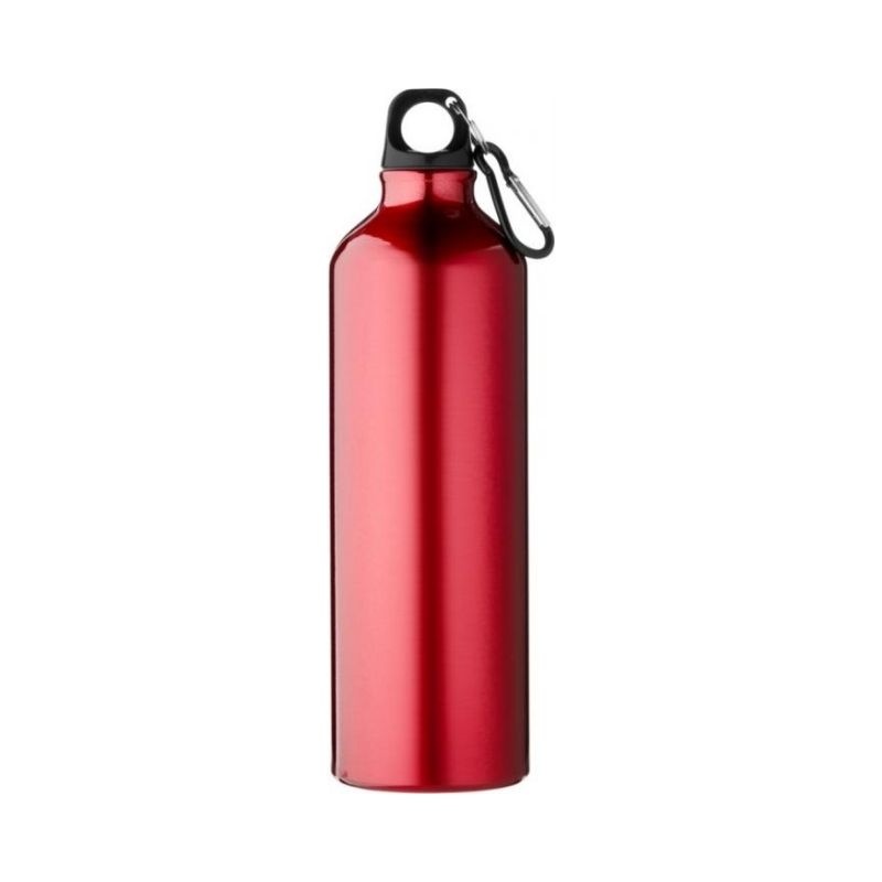 Logo trade promotional gift photo of: Pacific bottle with carabiner, red