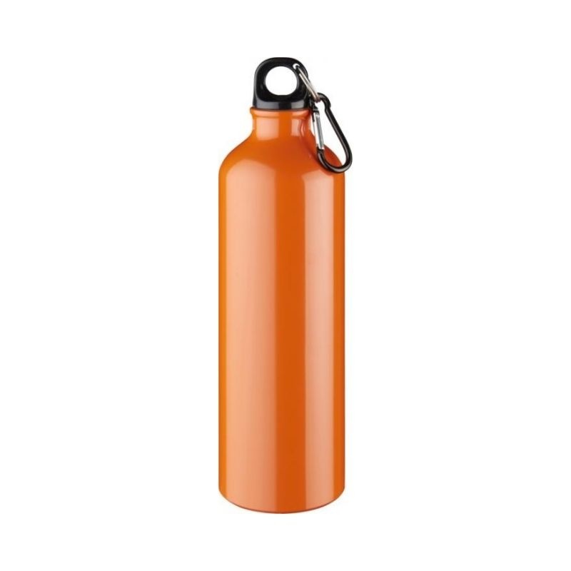 Logo trade promotional product photo of: Pacific bottle with carabiner, orange