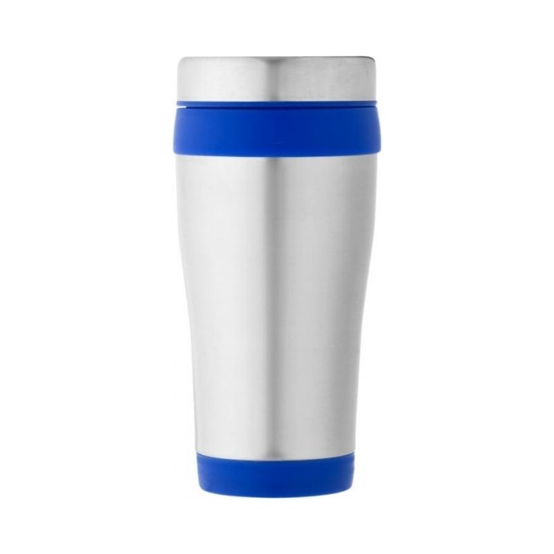 Logo trade corporate gifts image of: Elwood insulating tumbler, blue