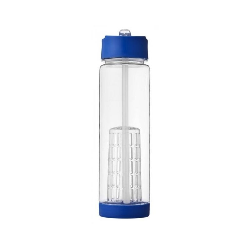 Logo trade business gift photo of: Tutti frutti bottle with infuser, blue