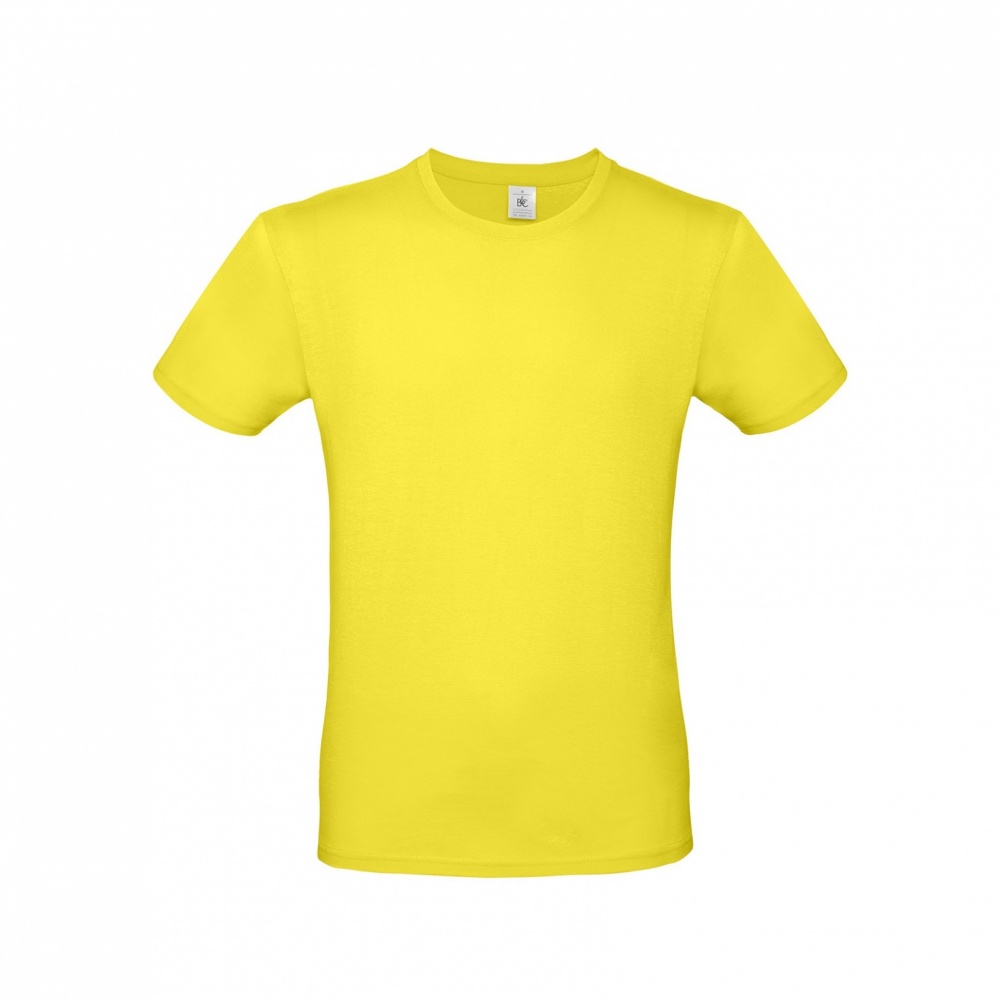 Logo trade promotional merchandise picture of: T-shirt B&C #E150, lemon yellow