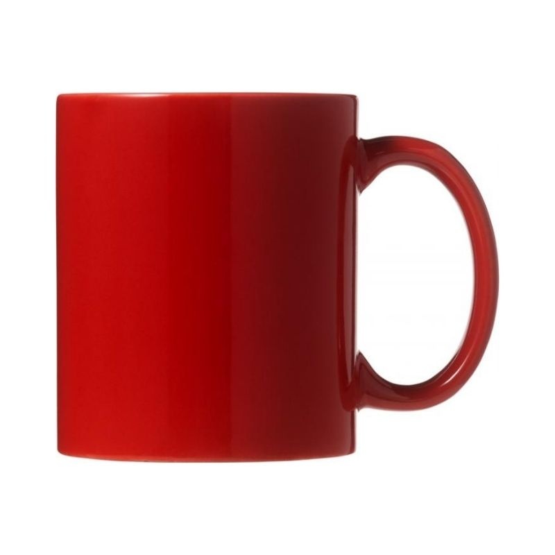 Logo trade promotional product photo of: Santos ceramic mug, red