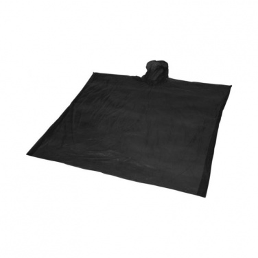 Logotrade promotional products photo of: Ziva disposable rain poncho, black