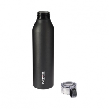 Logotrade corporate gift image of: Grom aluminum sports bottle, black