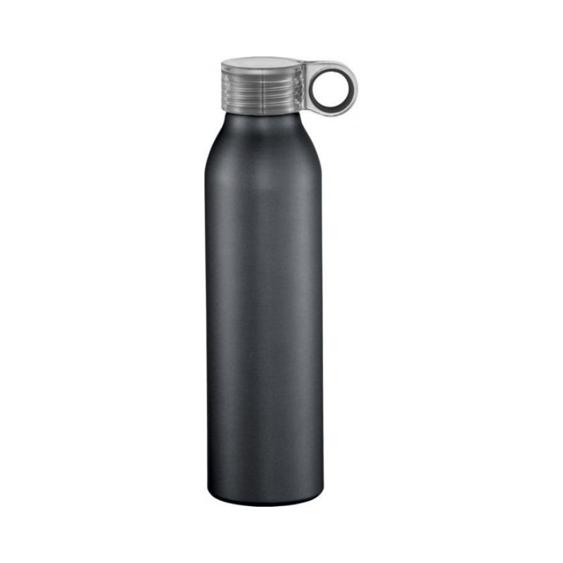 Logo trade promotional item photo of: Grom aluminum sports bottle, black