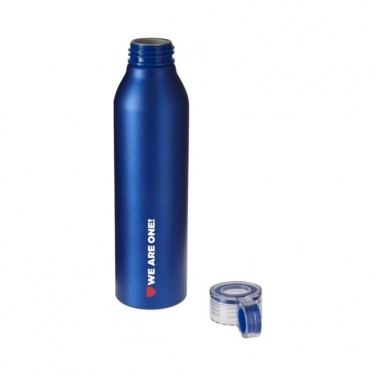 Logo trade promotional items image of: Grom aluminum sports bottle, blue