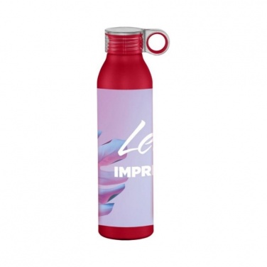 Logotrade promotional giveaways photo of: Sports bottle Grom aluminum, red