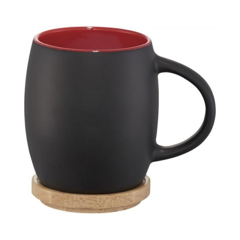 Logo trade promotional item photo of: Hearth ceramic mug, red