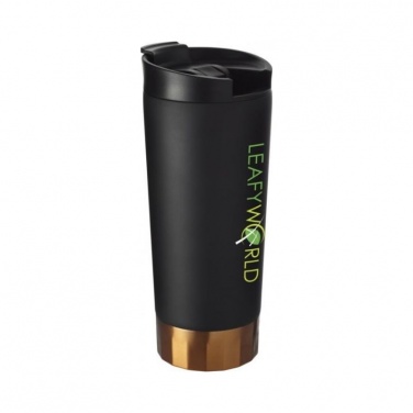 Logo trade promotional items picture of: Peeta copper vacuum tumbler, black