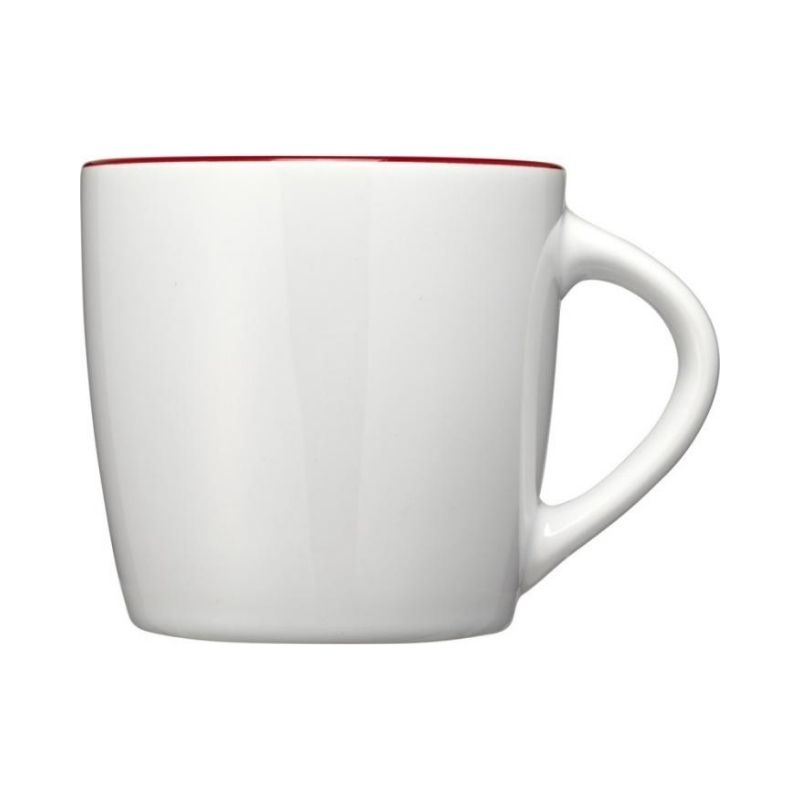 Logo trade promotional product photo of: Aztec ceramic mug, white/red