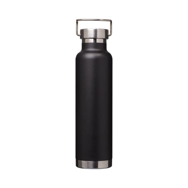 Logotrade promotional products photo of: Thor Copper Vacuum Insulated Bottle, black